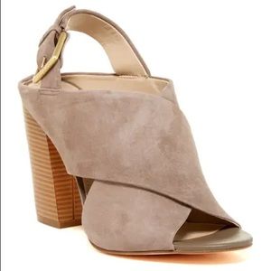 Calvin Klein Suchi Suede Block Heel